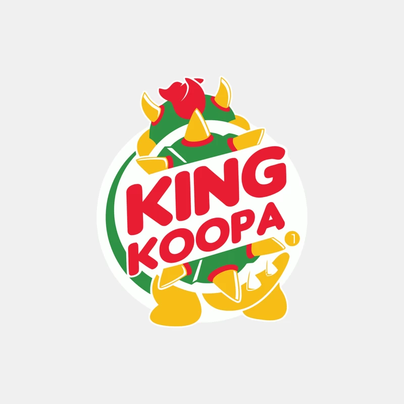 King Koopa: Iconic Nintendo Villain Logo Design Male Tank Top