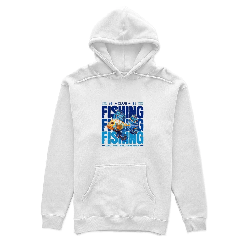 Design de poisson pour club de pêche Femme Sweat à capuche