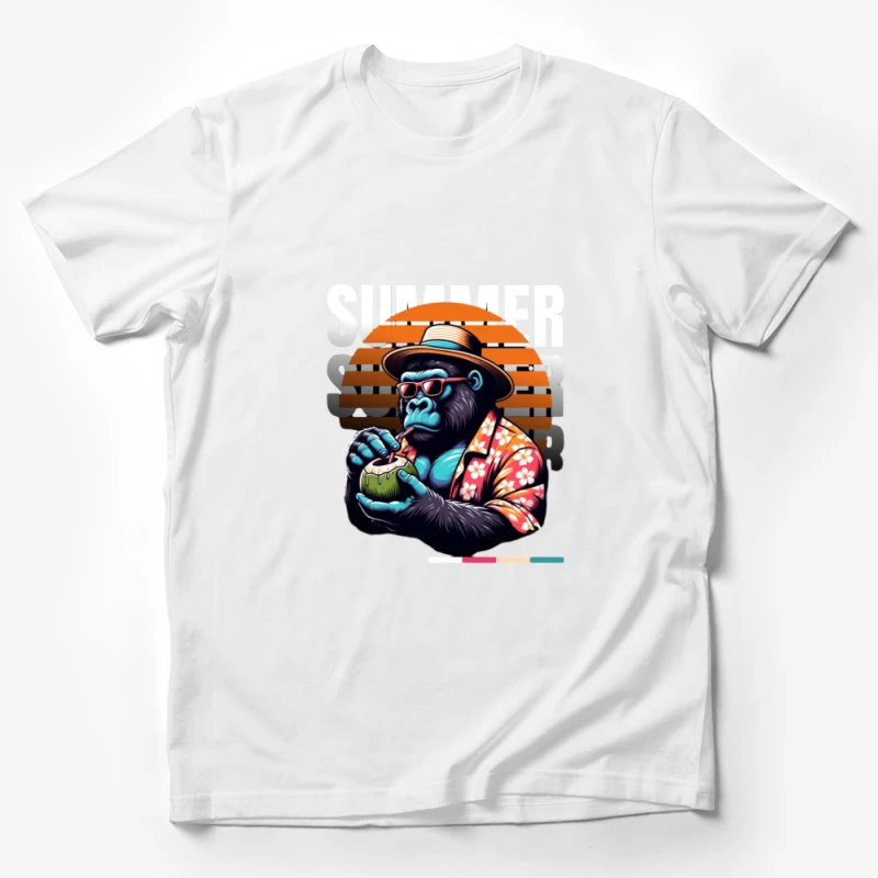 Gorille d'été avec boisson à la noix de coco Homme T-Shirt