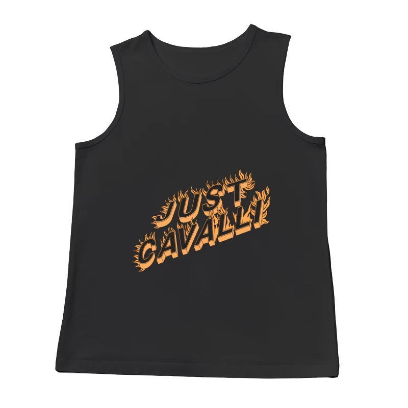 Flammendes Just Cavalli Logo Herren Tanktops