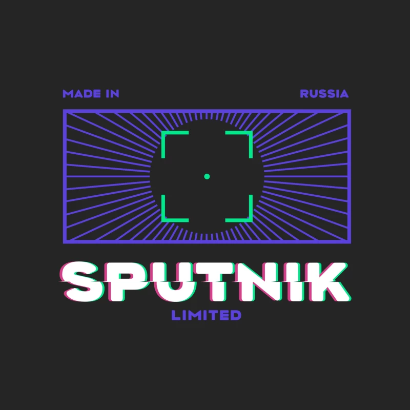 Sputnik Logo Design Herren Pullover Sweatshirt
