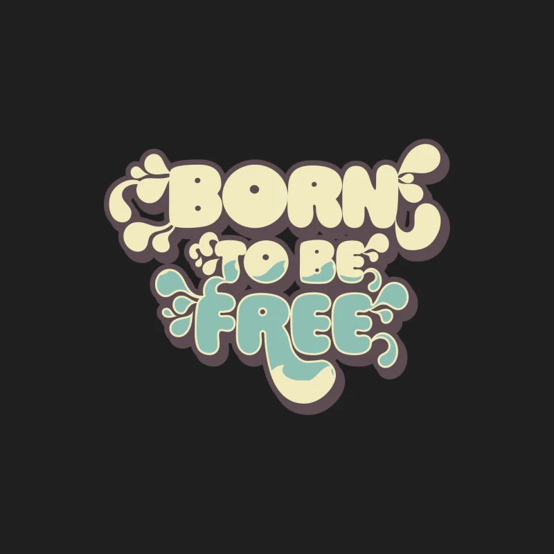 Geboren, um frei zu sein - Vintage Typografie Herren Tanktops