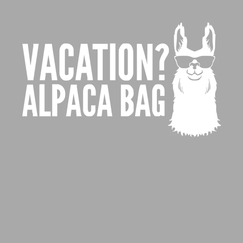 Vacation Alpaca Bag Animal Humor Funny Female Pullover Hoodie