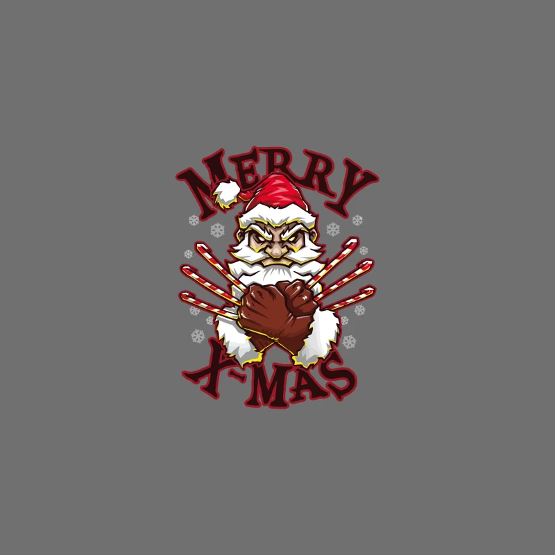 Muscle Santa: Merry X-Mas with Attitude Desk Mat