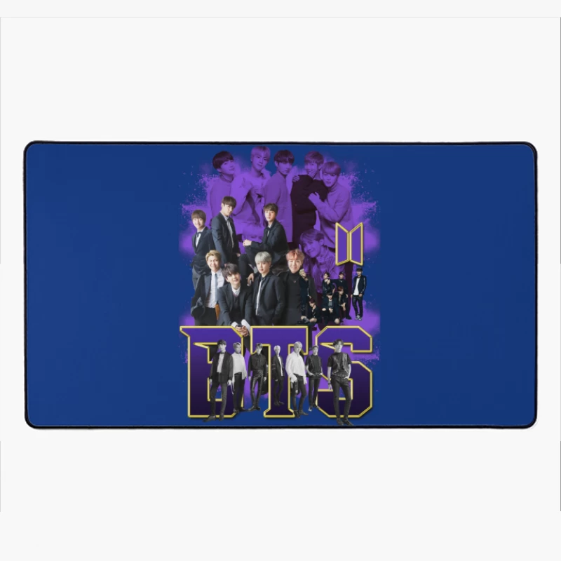 BTS Music Group Collage Desk Mat