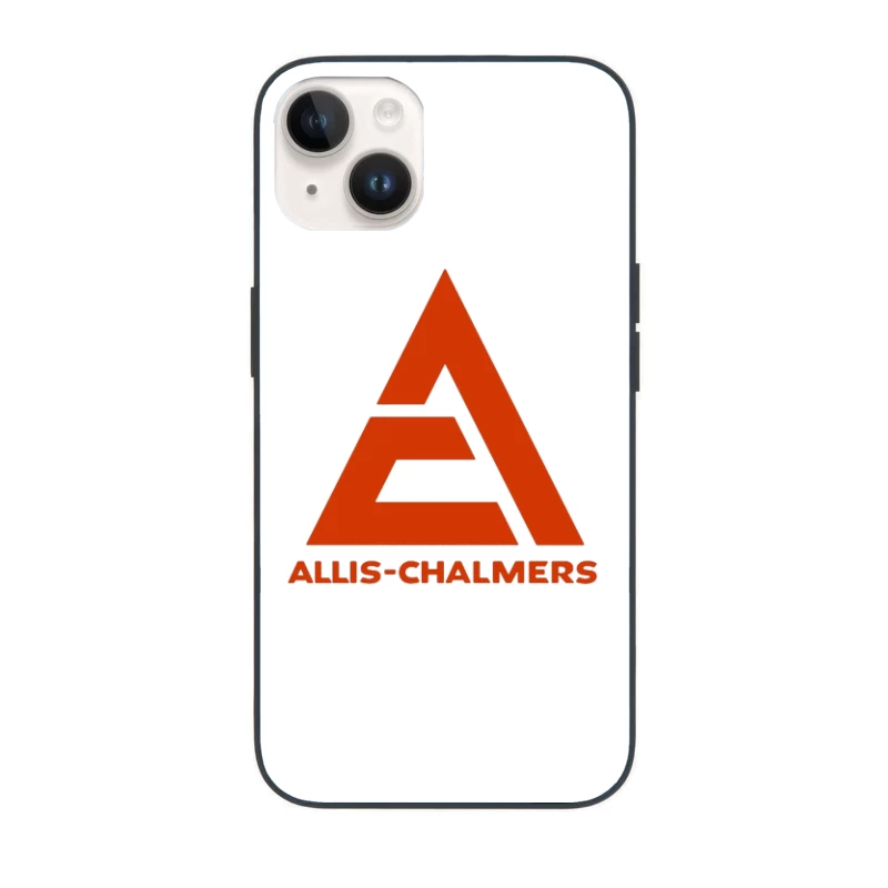 Vintage Allis-Chalmers Industrial Company Logo with Red Triangle Design iPhone Case