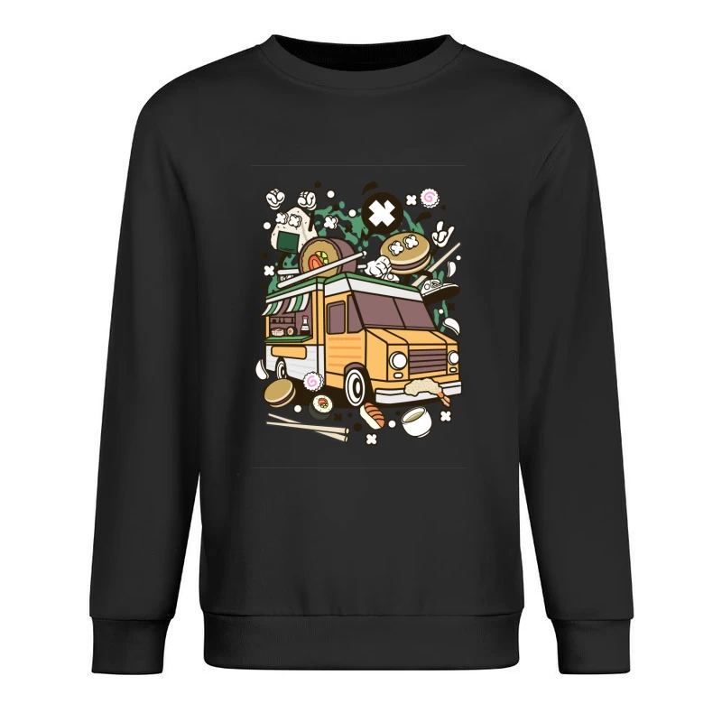 Camion de Street Food Asiatique Amusant Homme Sweat-shirt à enfiler