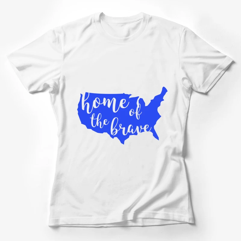 Carte des États-Unis: Maison des braves Femme T-Shirt