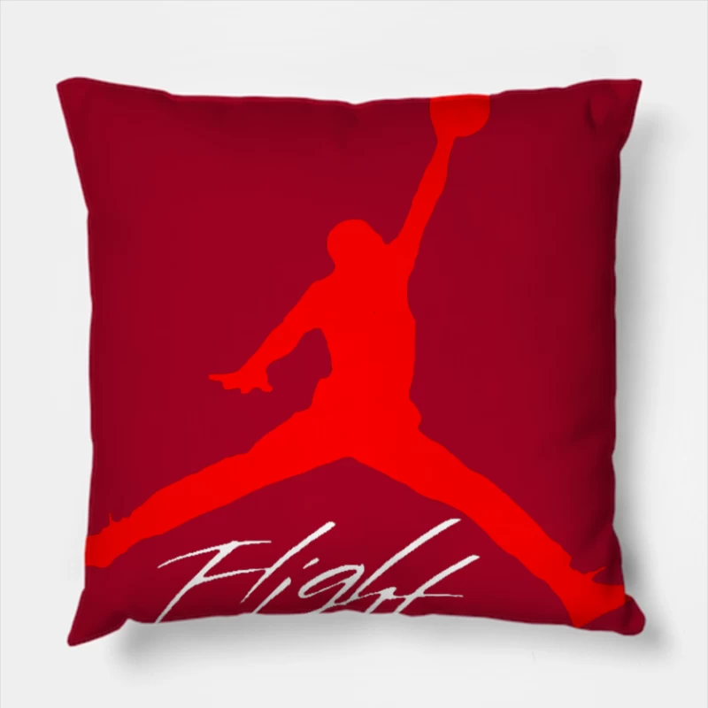 Jumpman Basketball Logo Throw Pillow