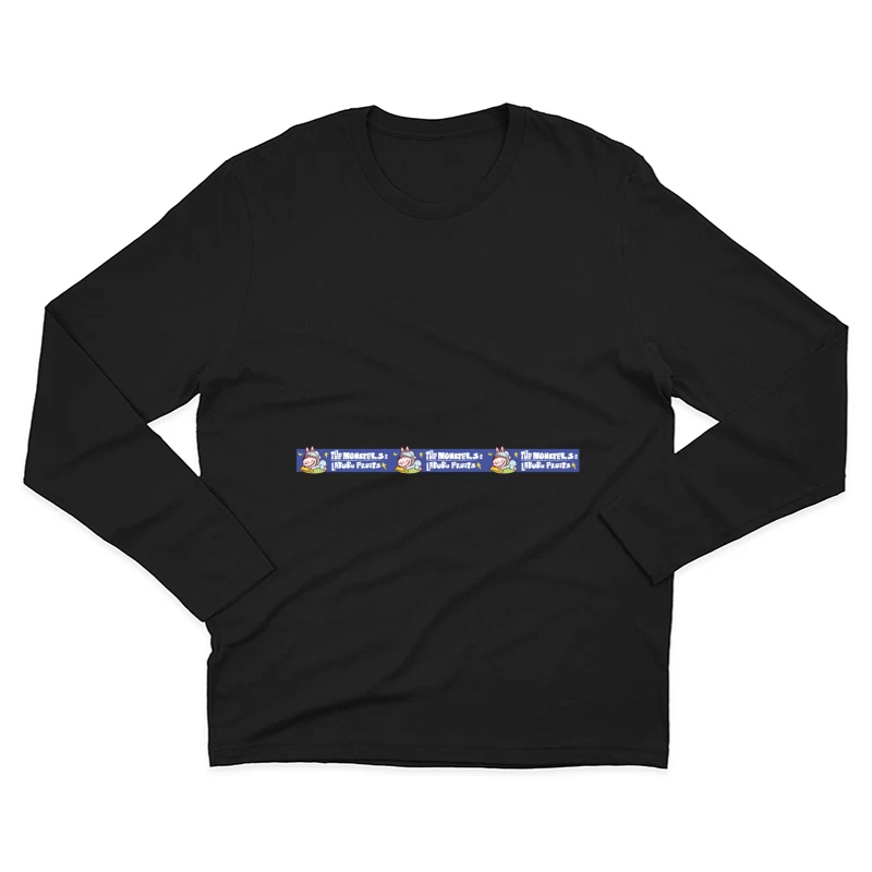 Das Monster-Labubu: Fruchtiges Design Herren Langarm T-Shirt