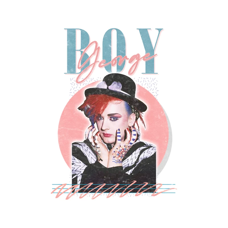 Boy George Vintage Style 80s Fan Art Design Tapestry