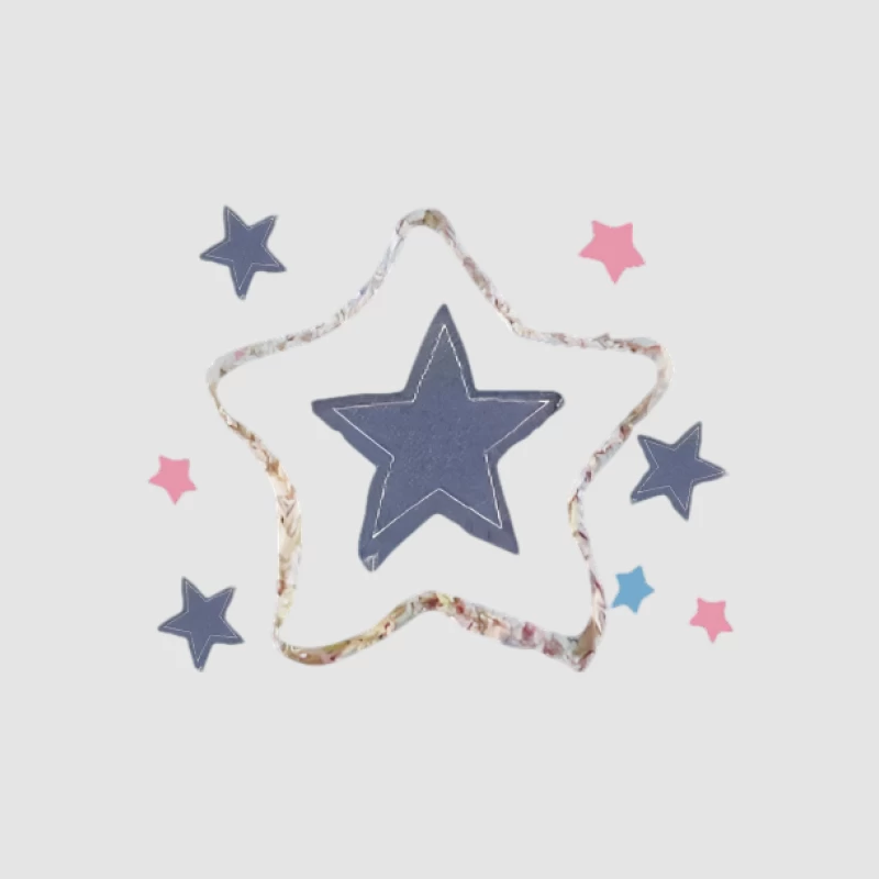 Design di stelle colorate Felpa con cappuccio Donna