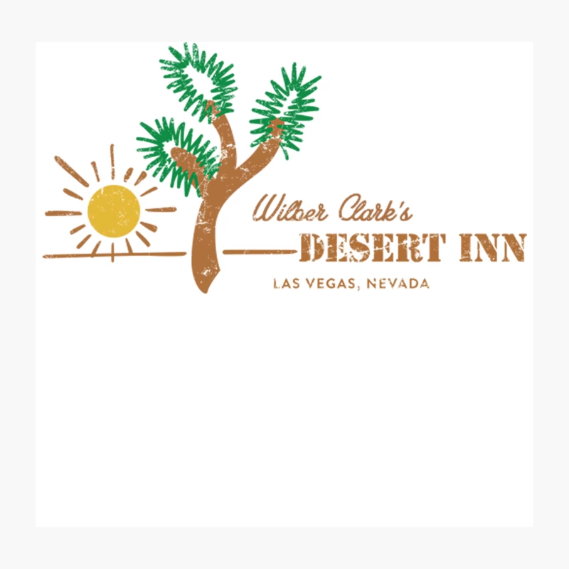 The Desert Inn Throw Pillow