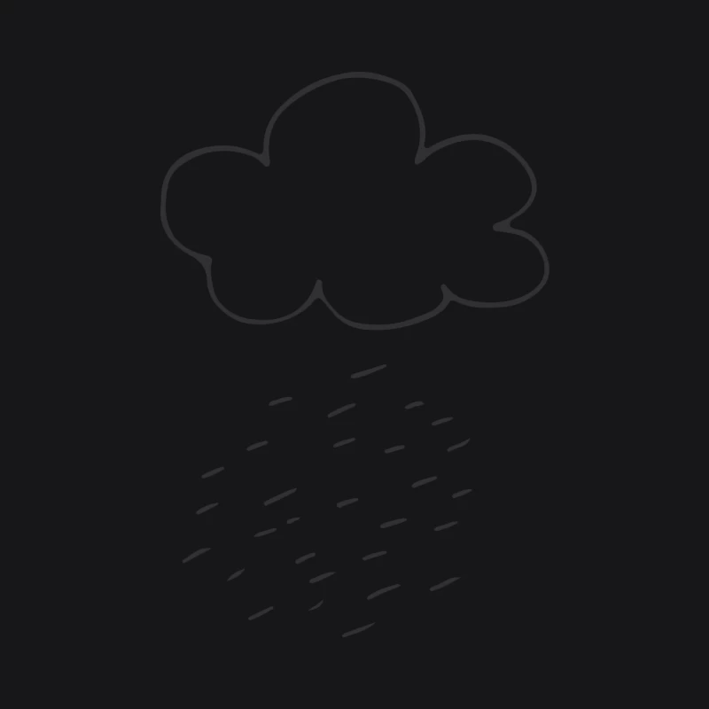 Nuage avec pluie Femme Sweat à capuche