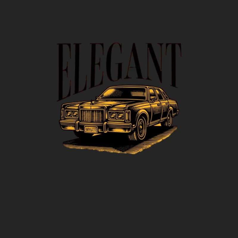 Klassisches elegantes Auto-Motiv Herren Pullover Sweatshirt