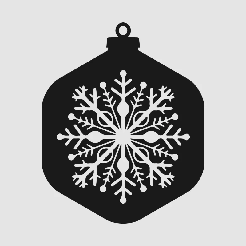Décoration de Noël avec flocon Homme Sweat à capuche