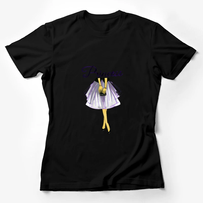 Moderne Prinzessin mit Handtasche Damen T-Shirt