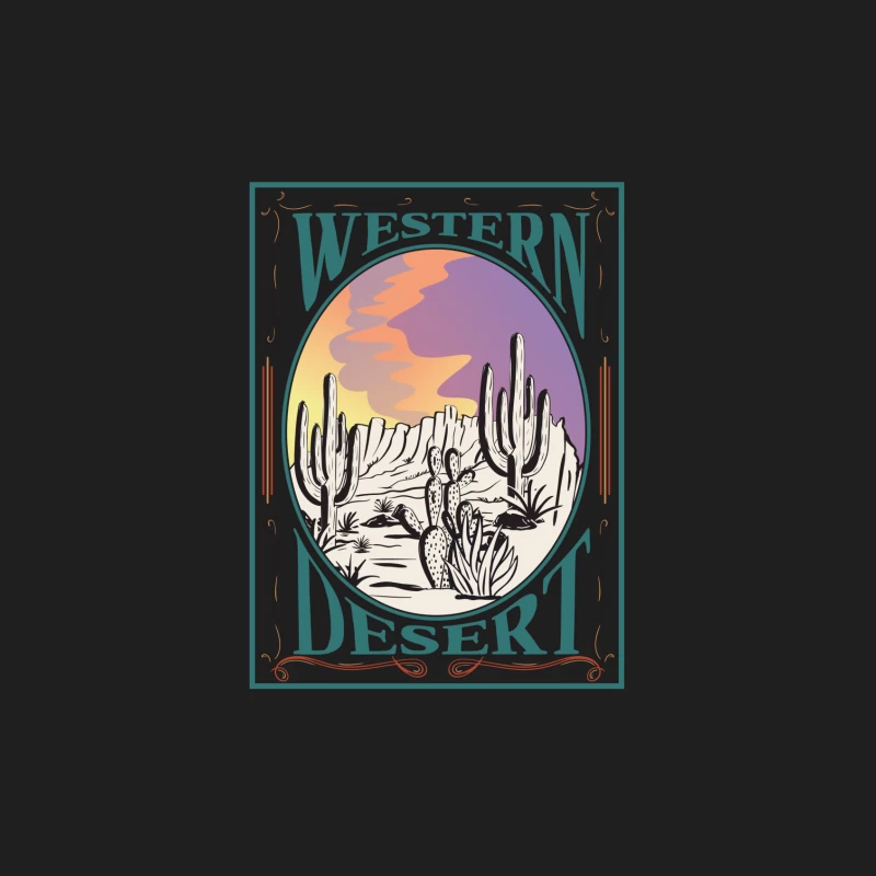 Westliche Wüstenlandschaft mit Kakteen Herren Tanktops