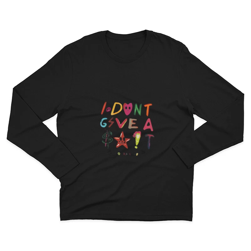 Design créatif et coloré avec texte Homme Manches Longues T-Shirt