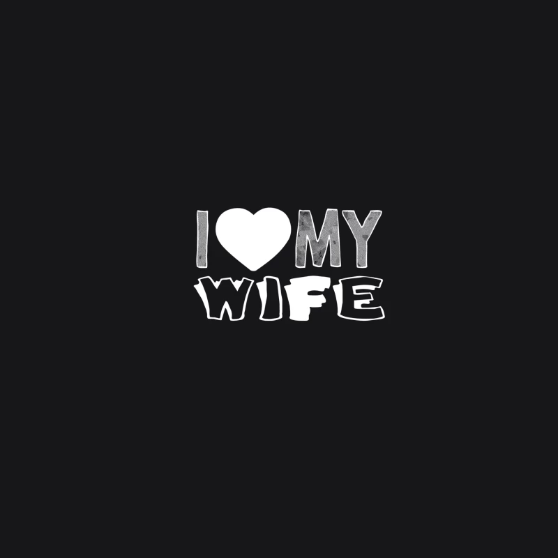 Design 'I Love My Wife' Blanc Homme Sweat à capuche