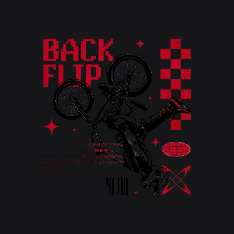 Stunt à vélo avec backflip Femme Sweat à capuche