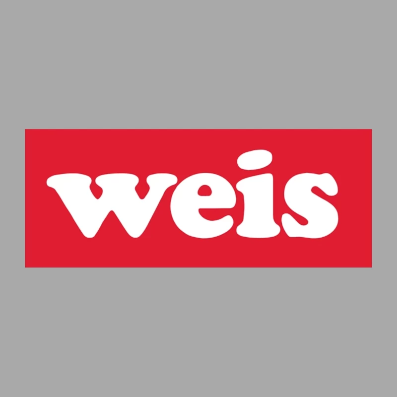 Weis Markets White Logo on Red Background Male Pullover Hoodie