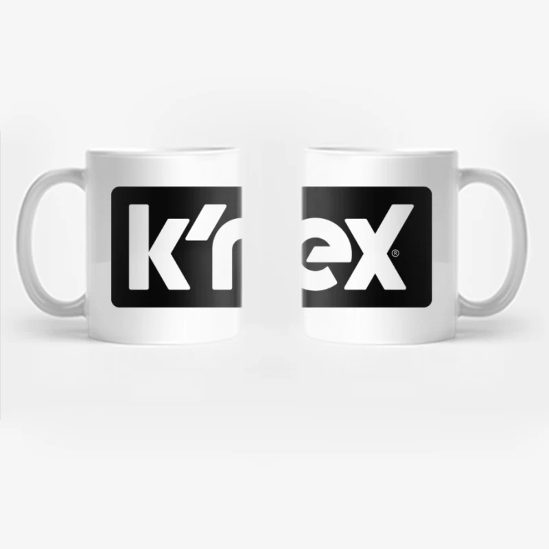 K'NEX Construction Toys Brand Logo in Black and White Coffee Mug