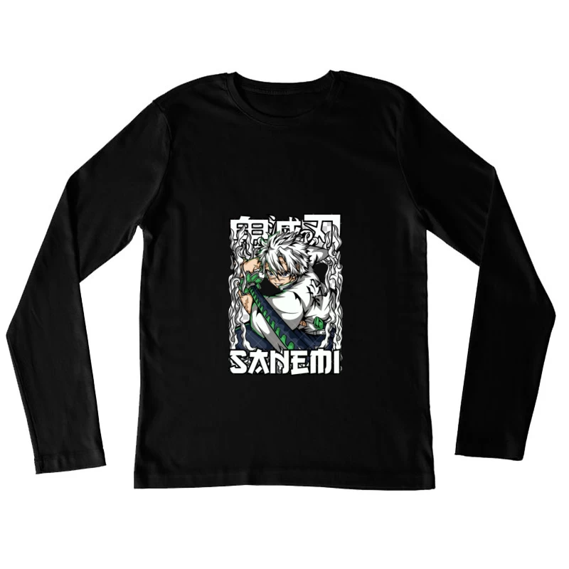 Sanemi Charakterdesign mit Schwert Damen Langarm T-Shirt