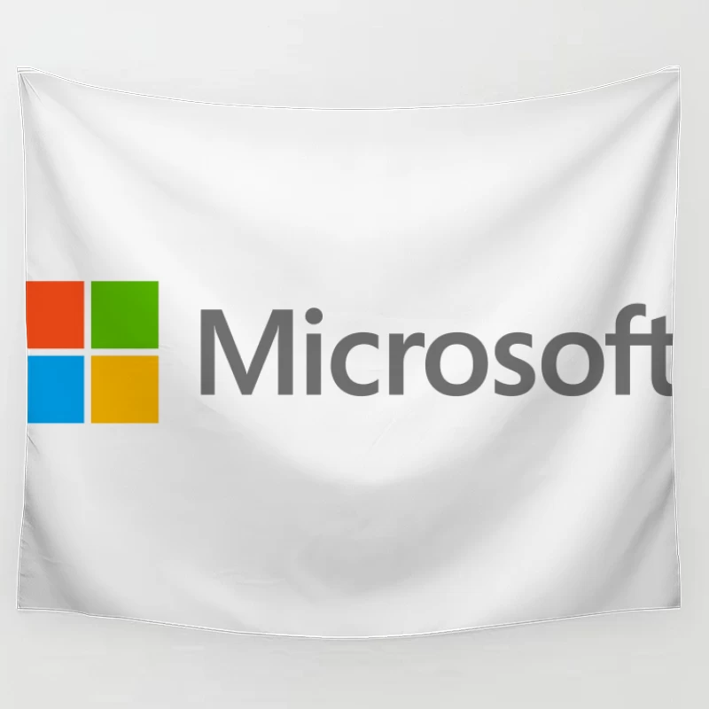 Microsoft Corporation Official Logo Design Tapestry