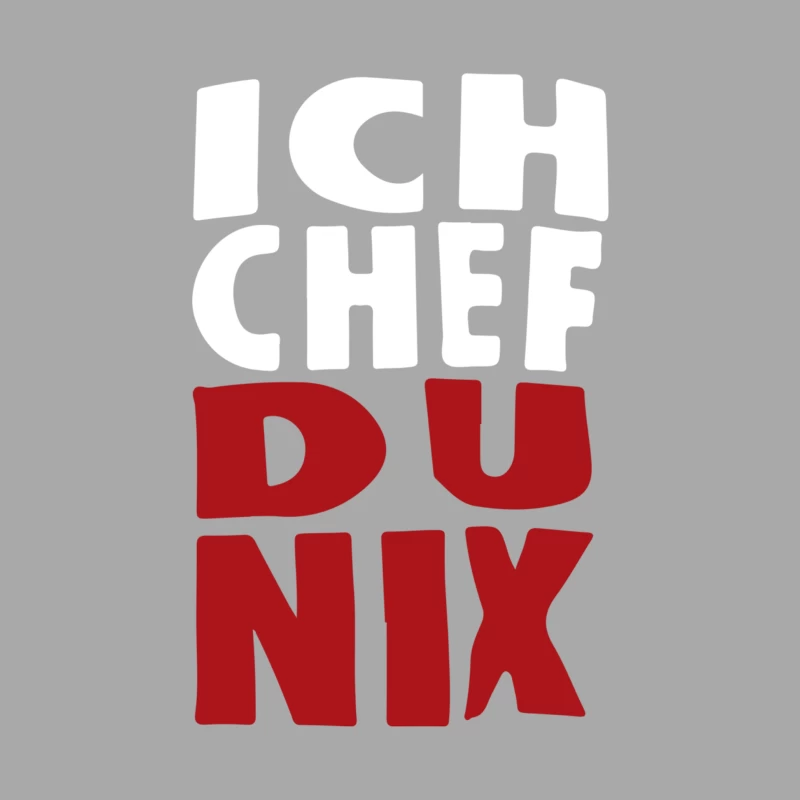 Ich Chef du Nix Female Pullover Hoodie