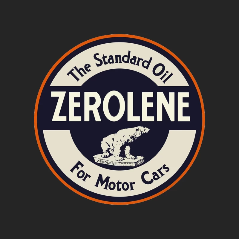 Vintage Standard Oil Zerolene Motor Oil Advertisement with Polar Bear Logo Male Pullover Sweatshirt