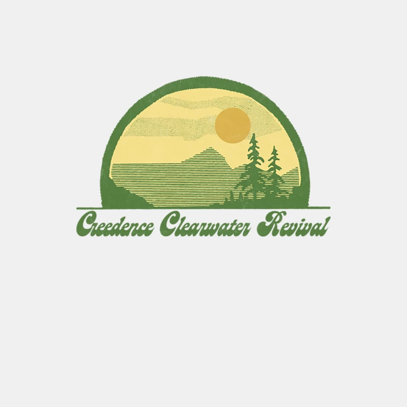 Creedence Clearwater Revival  Retro Style Sunset Design Male Tank Top