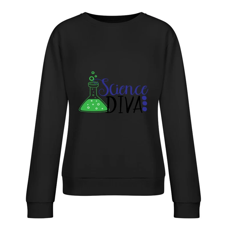 Design scientifique élégant Femme Sweat-shirt à enfiler