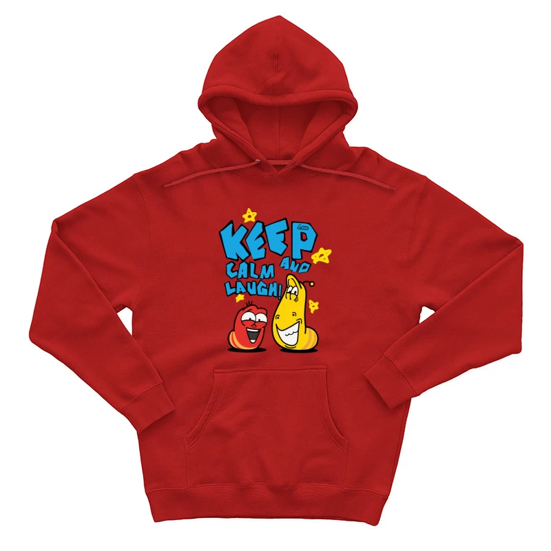 Humorvolle Cartoon-Larven mit motivierendem Spruch Herren Pullover Hoodie