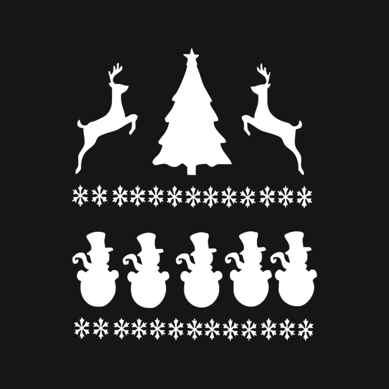 Christmas Scene Reindeer Funny Mouse Pad