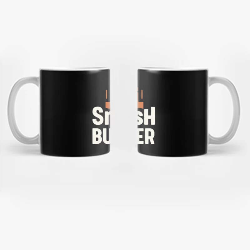 Smash Burger Minimalist Restaurant Logo Design Coffee Mug