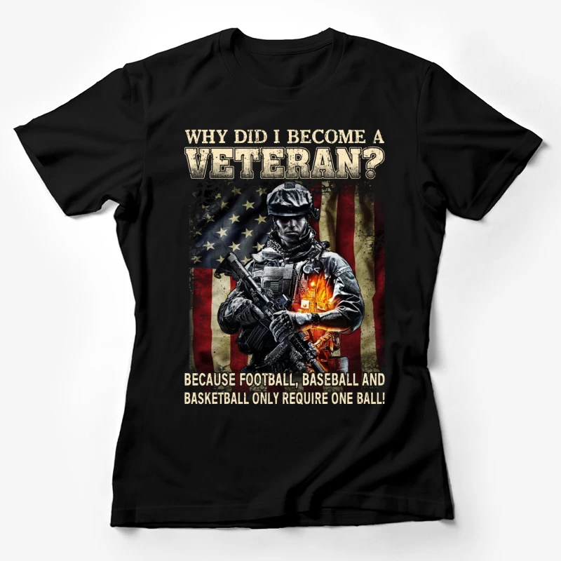 Pourquoi être vétéran ? Le courage en action Femme T-Shirt