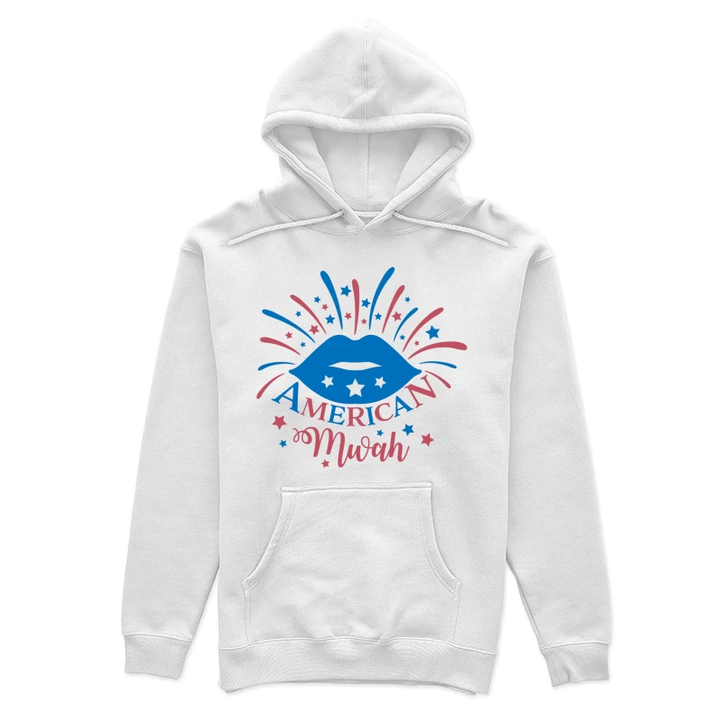 Design américain avec étoiles et lèvres Femme Sweat à capuche