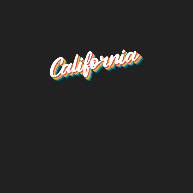 1980s Vintage Style  California Aesthetic Typography Bucket Hat