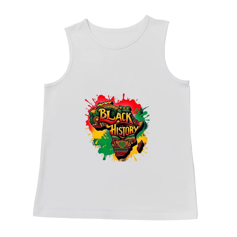 Black History Celebration Artwork Male Tank Top