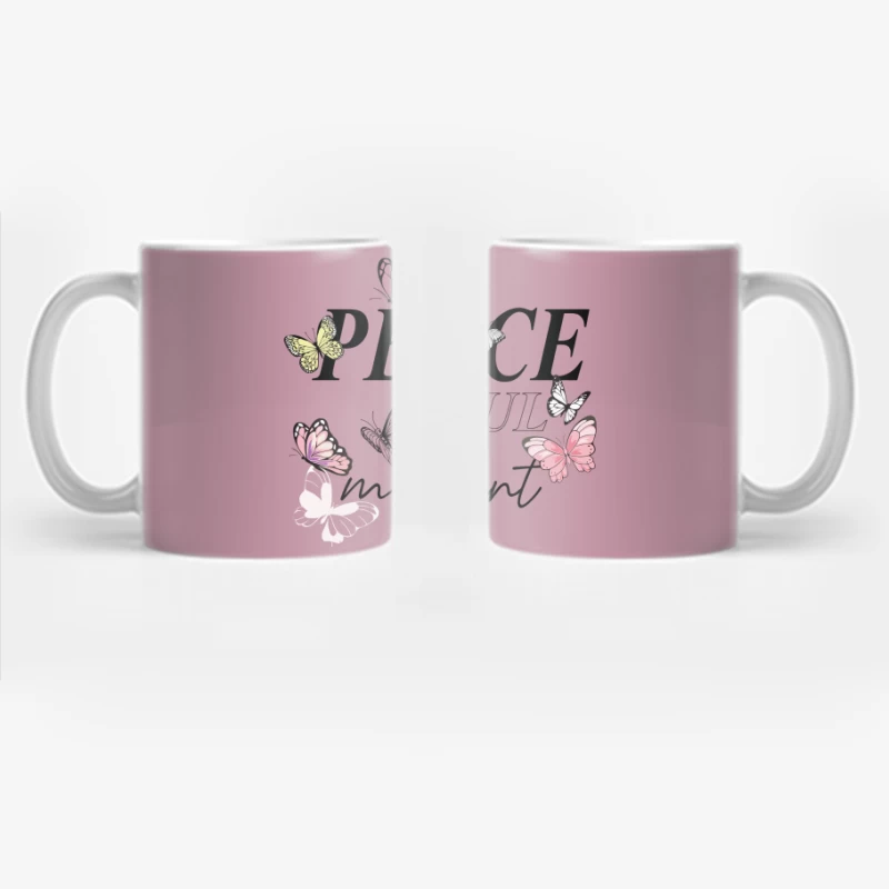 Peaceful Moment – Elegant Butterfly Serenity Coffee Mug