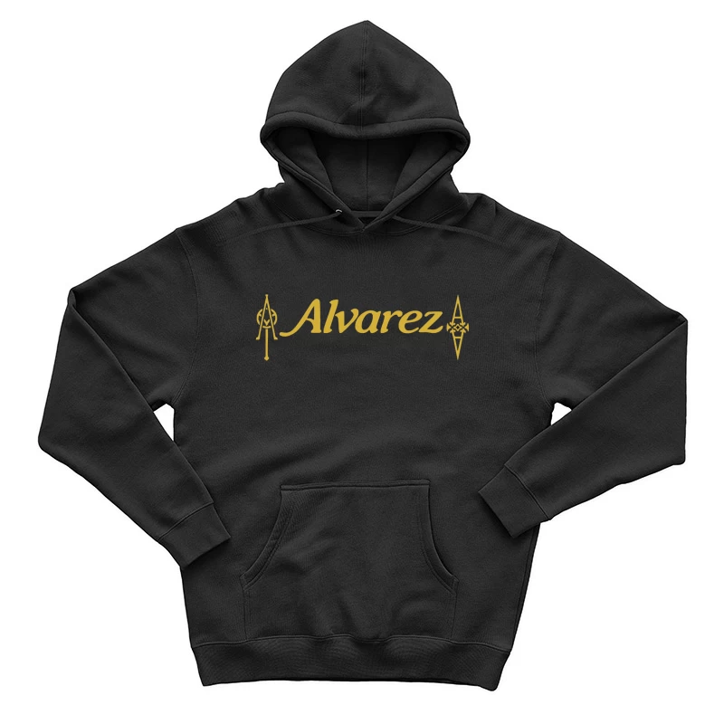 Alvarez Guitar Company Gold Logo Design Male Pullover Hoodie