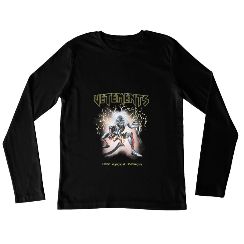 Futuristisches Monster-Design Damen Langarm T-Shirt