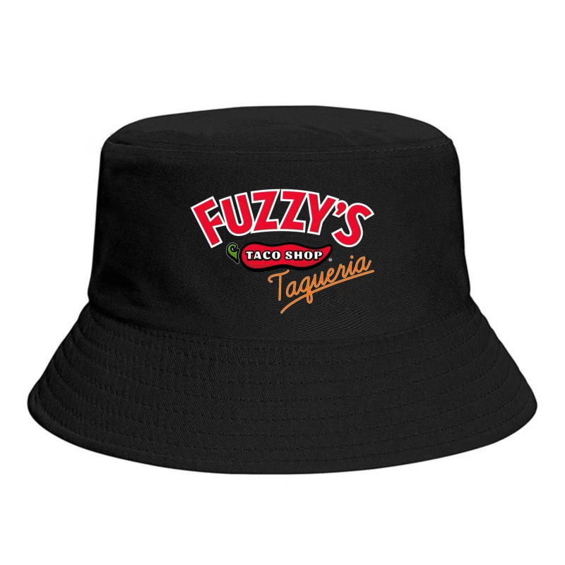 Fuzzy's Taco Shop Taqueria Restaurant Logo Bucket Hat