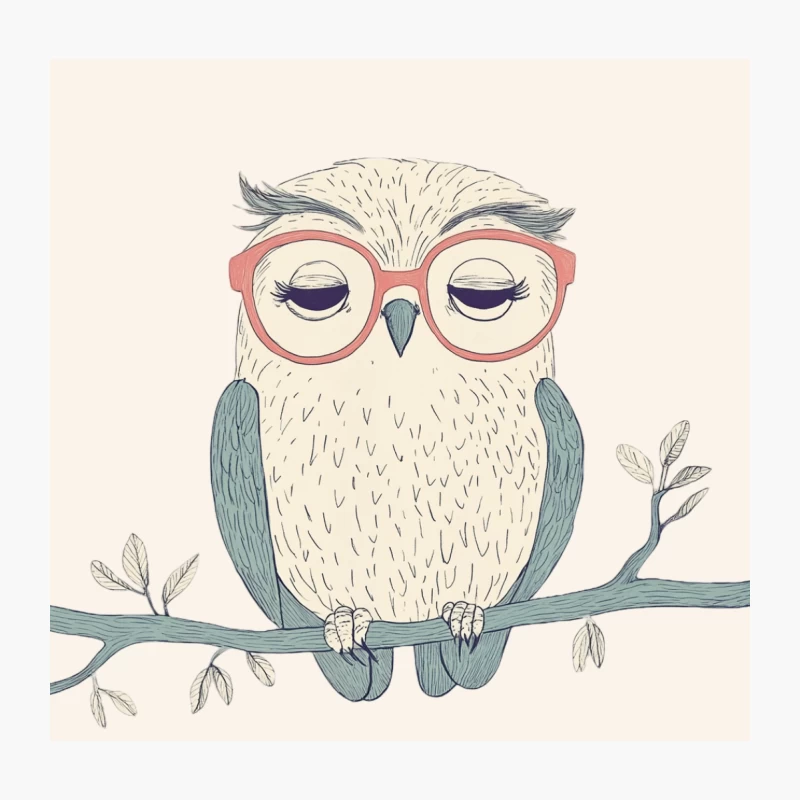 Quiet Owl Throw Pillow