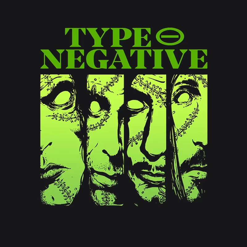 Type O Negative Faces Male Pullover Hoodie