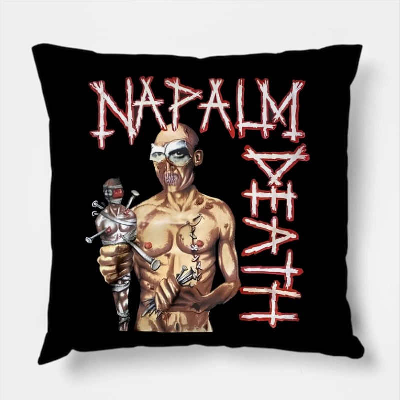 Napalm Death Utopia Banished Throw Pillow