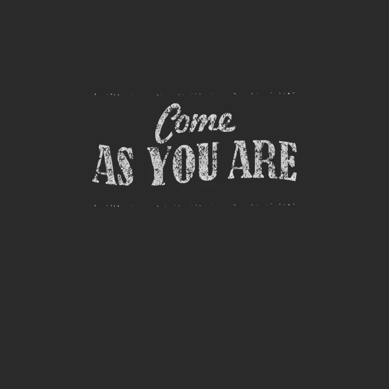 Come As You Are - Typographic Lyric Design Baseball Cap
