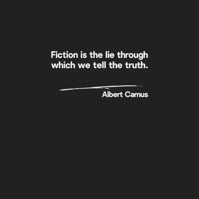 Albert Camus Typography Quote Bucket Hat