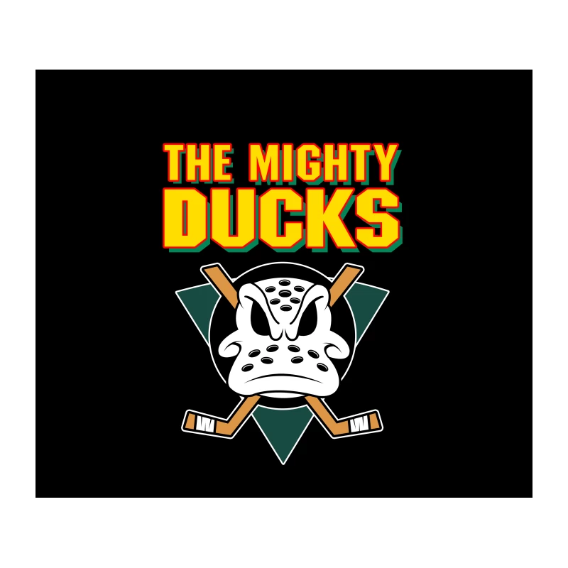 Mighty Ducks Hockey Team Cartoon Logo Tapestry